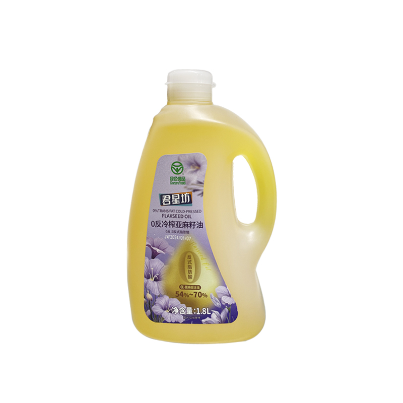绿色0反冷榨亚麻籽油1.8L