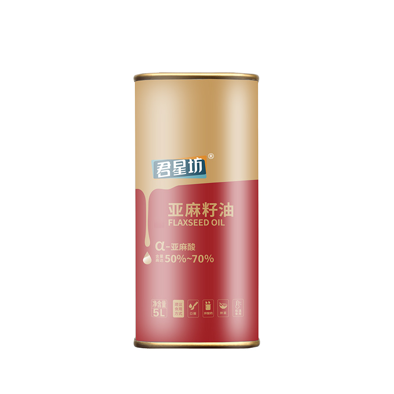 原香压榨亚麻籽油-马口铁5L